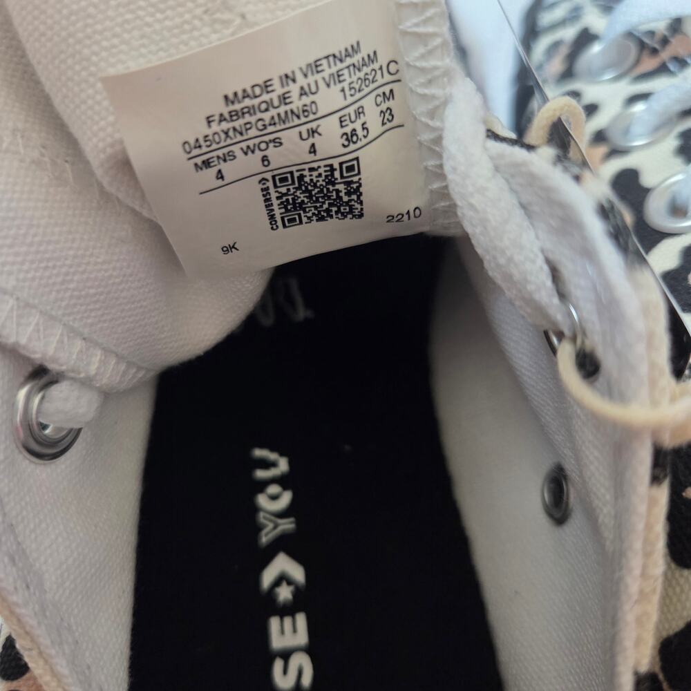Converse Leopard Sneakers Size 6 - Picture 6 of 11